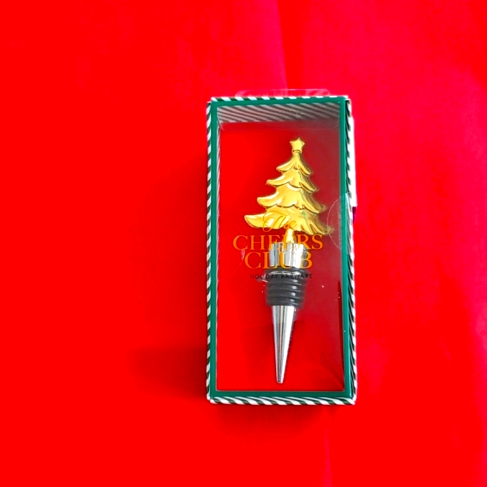 NIB: HOLIDAY THE CHEERS CLUB WINE🍷STOPPER - Picture 3 of 3